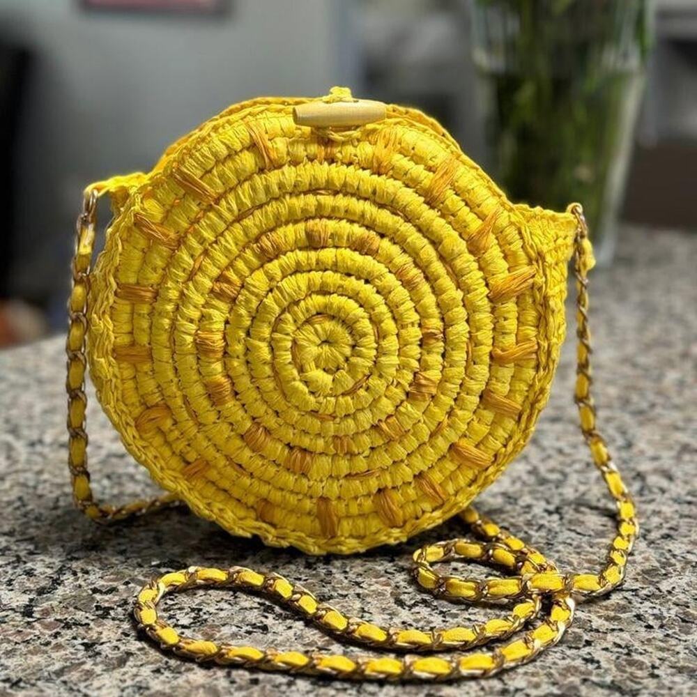 Macys Inc rattan purse
